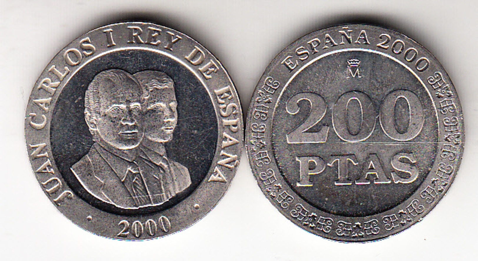 ESPAÑA 2000    200 Pts. JUAN CARLOS Y FELIPE   NUEVA SIN CIRCULAR  CN4491 - 200 Pesetas