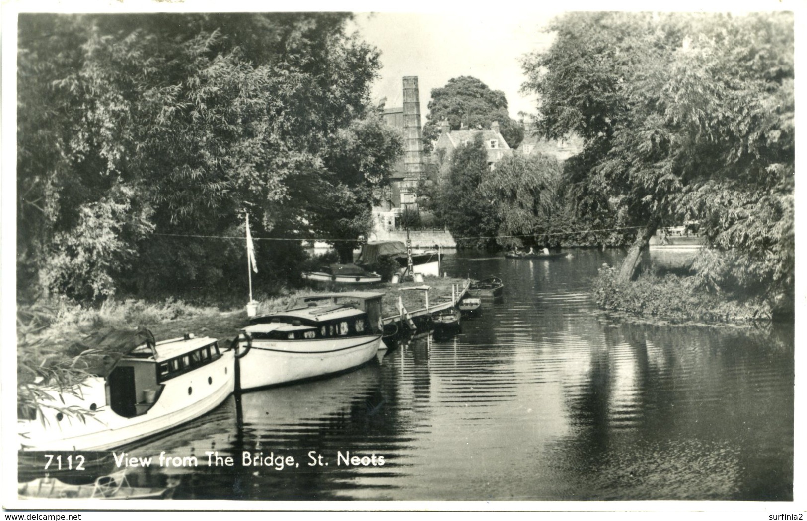 CAMBS - ST NEOTS - VIEW FROM THE BRIDGE RP Ca221 - Huntingdonshire