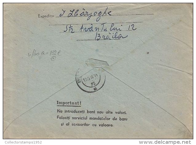 52087- DAM, POWER PLANT, WATER ENERGY, COVER STATIONERY, 1958, ROMANIA - Postal Stationery