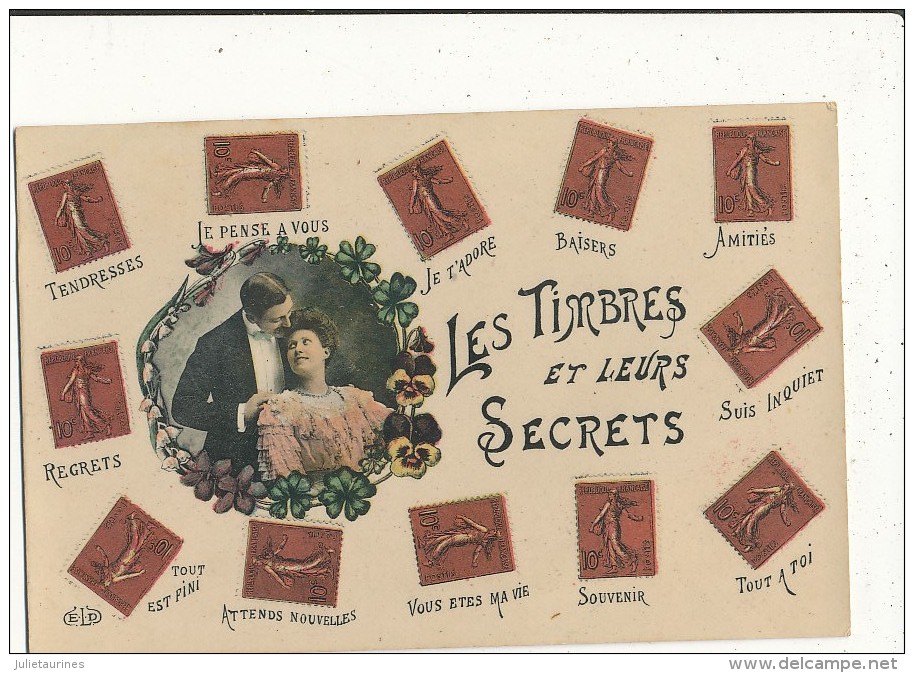 LES TIMBRES ET LEURS SECRETS CPA BON ETAT - Stamps (pictures)