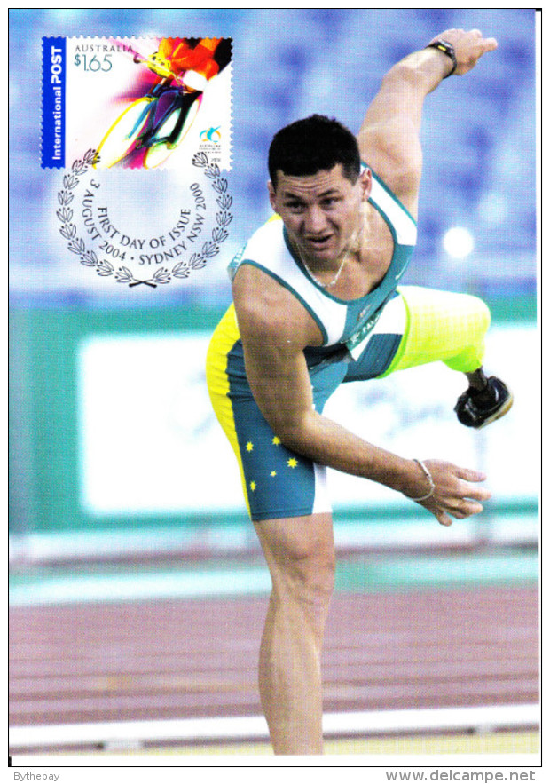 Australia 2004 Maxicard Scott #2262 $1.65 Cyclist - 2004 Olympic Summer Games - Jeux Olympiques