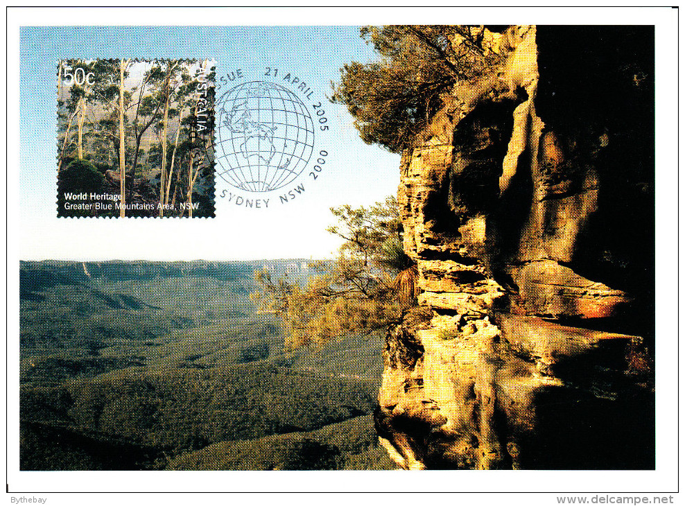 Australia 2005 Maxicard Scott #2371 50c Greater Blue Mountains, NSW - World Heritage Sites - Cartes-Maximum (CM)