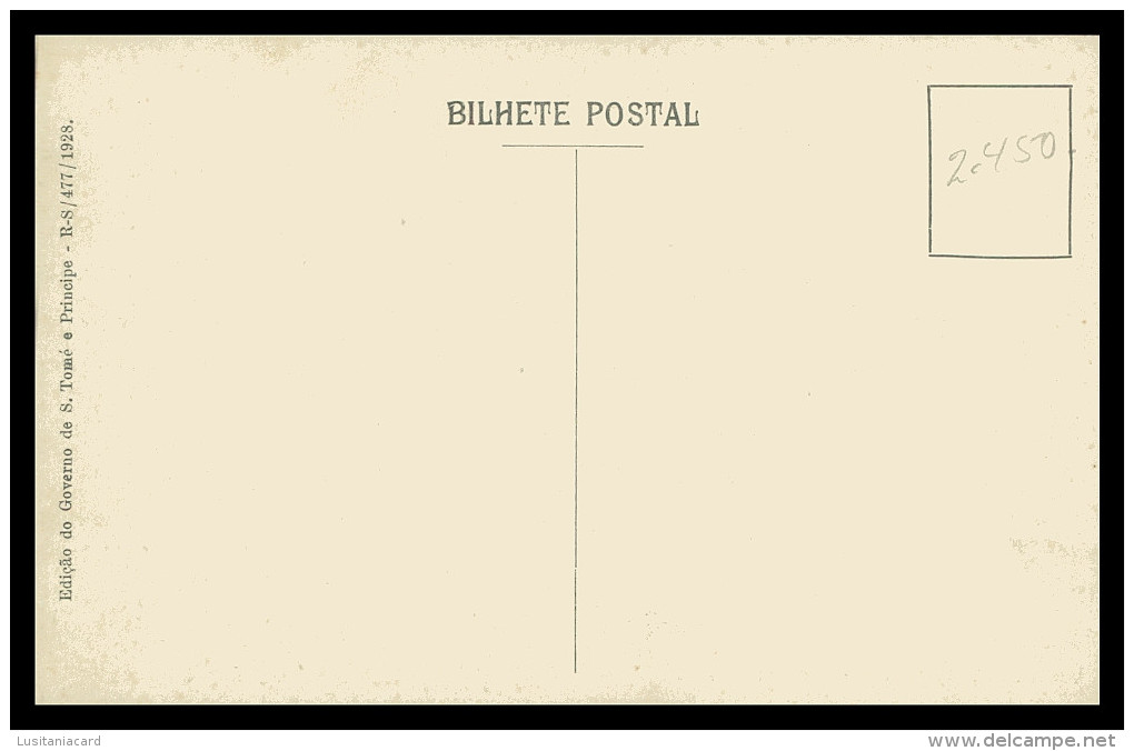 SÃO TOMÉ E PRÍNCIPE -Instalação Para Secagem Do Cacau(Ed. Governo De S. Tomé E Principe R-S/477/1928) Carte Postale - Sao Tome En Principe