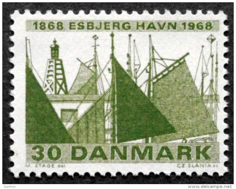 Denmark 1968  Port Of Esbjerg  Minr.467  MNH   (**)  Cz.Slania ( Lot L 2748  ) - Ongebruikt