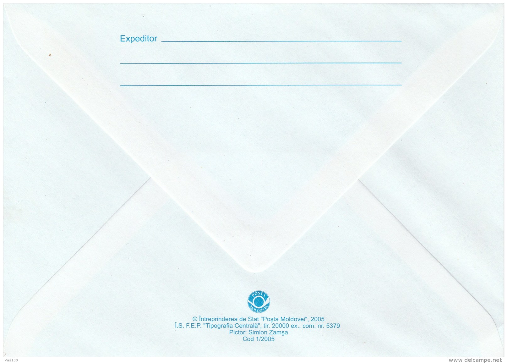 #BV5036  MUSIC, MARIA CIOBOTARI, OPERA, DAPHNE, COVER STATIONERY, 2005, MOLDOVA. - Moldawien (Moldau)