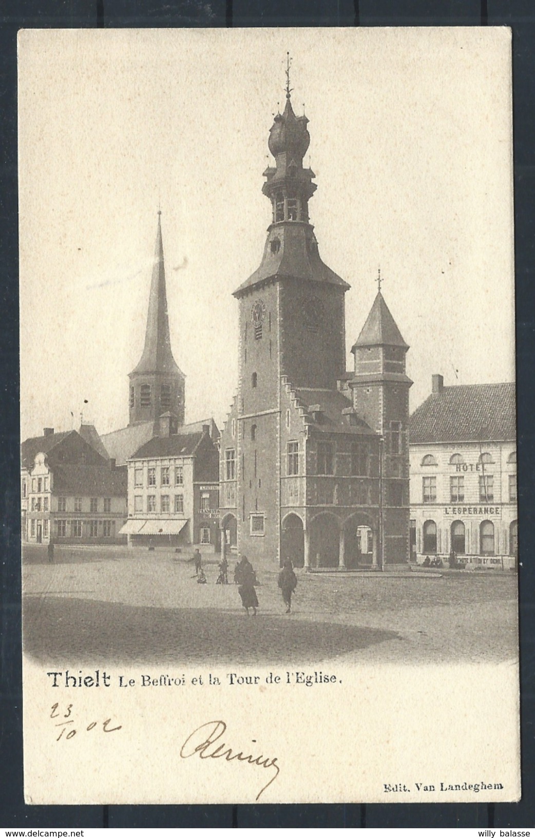 +++ CPA - TIELT - THIELT - Le Beffroi Et La Tour De L'Eglise   // - Tielt