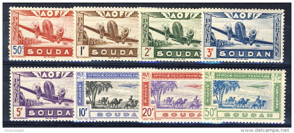 Sudan Posta Aerea 1942 Serie N. 10-17 MNH Catalogo € 10 - Other & Unclassified