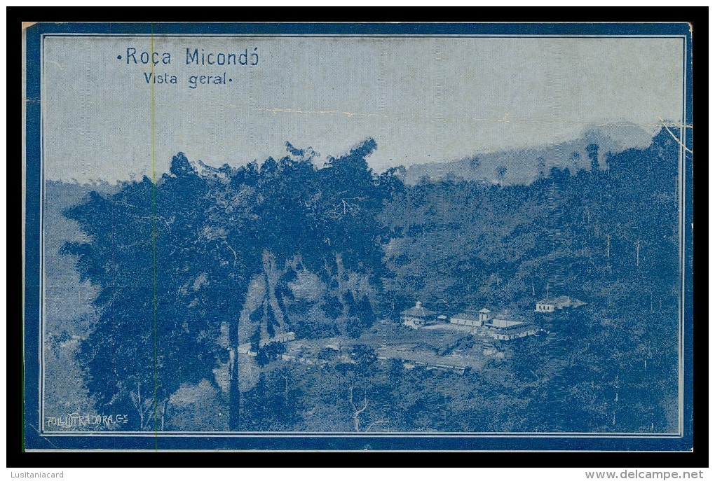 SÃO TOMÉ E PRÍNCIPE- Roça Micondó- Vista Geral (Ed. "A Ilustradora") Carte Postale - Sao Tome Et Principe