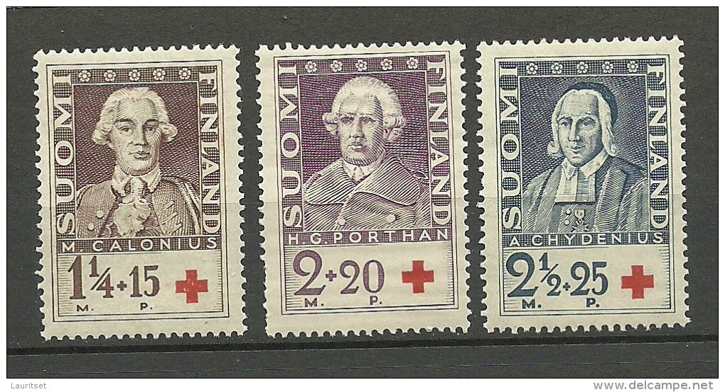 FINLAND FINNLAND 1935 Michel 188 - 190 MNH - Unused Stamps