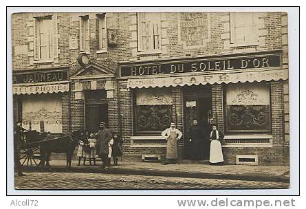 Carte-photo GAILLON : Hôtel Du Soleil D´OR  A. Jauneau - Sonstige & Ohne Zuordnung