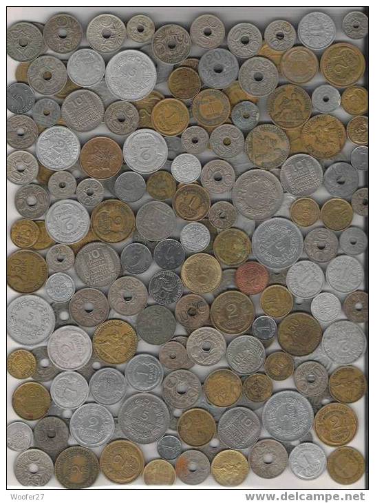 Magnifique Lot De Monnaie Uniquement Française,130 Pieces De Différentes Années De La 1 Centime à La Piece De 100 Francs - Lots & Kiloware - Coins