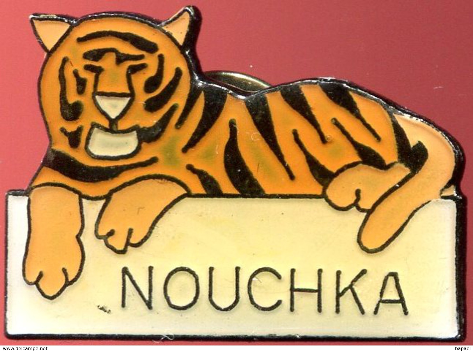 Pin's - Zoo D&rsquo;Anvers (Belgique) - Tigre Surnommé Nouchka (au Verso Beukelaer) - Animaux
