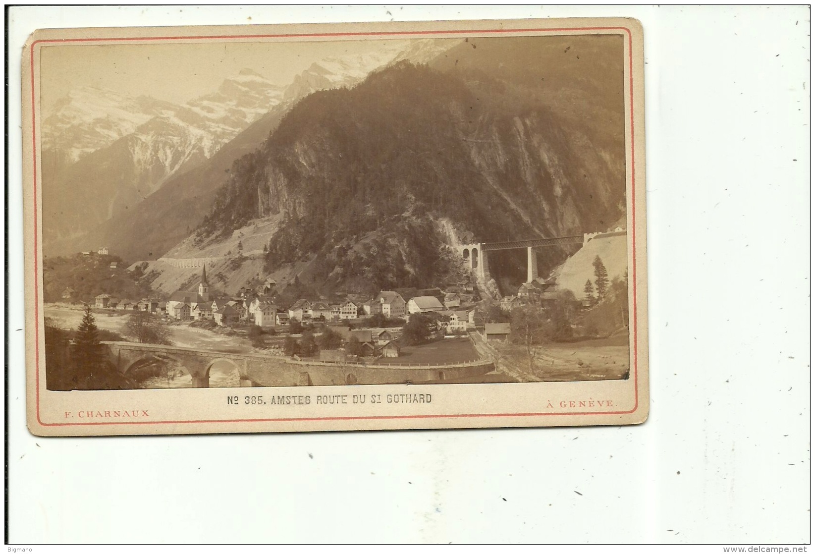 Amsteg Route Du St Gothard  A. Gabler Photographe Interlaken - Anciennes (Av. 1900)