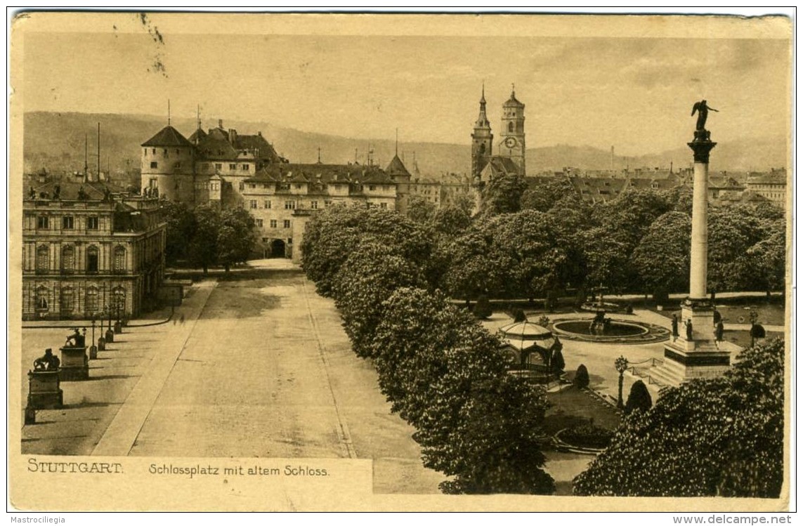 GERMANIA  BADEN-WURTTEMBERG  STUTTGART  Schlossplatz Mit Altem Schloss - Stuttgart