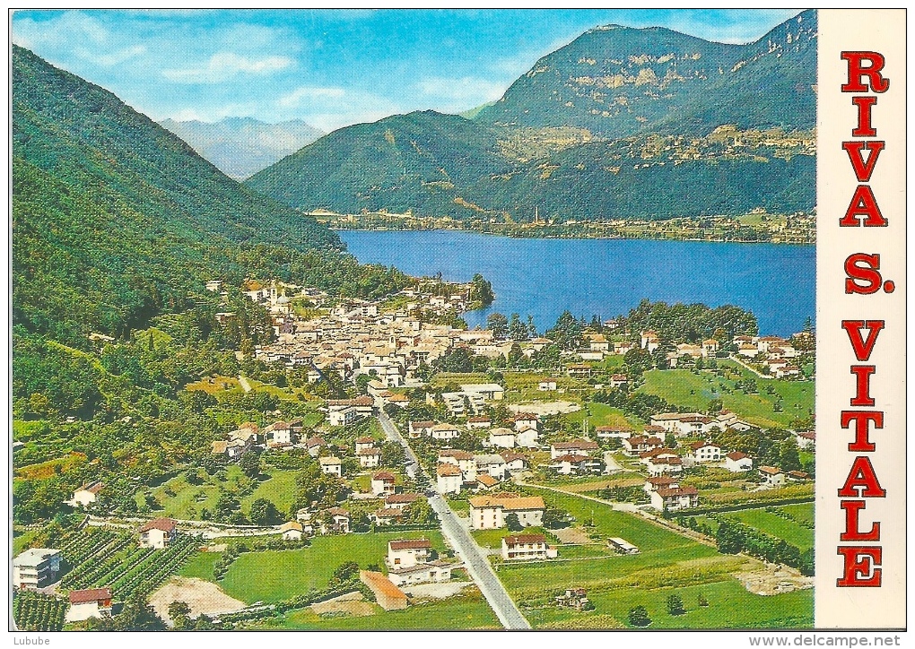 Riva San Vitale - Panorama         Ca. 1970 - Riva San Vitale