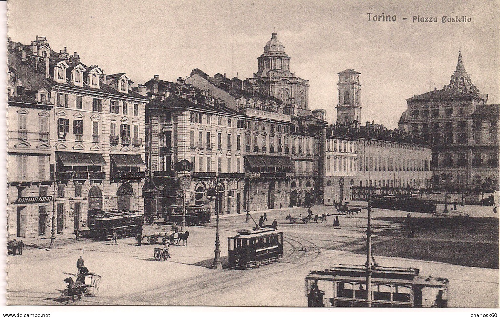 CPA - Italie - Torino - Plazza Castello - Sorelle - Garavagno - Places & Squares