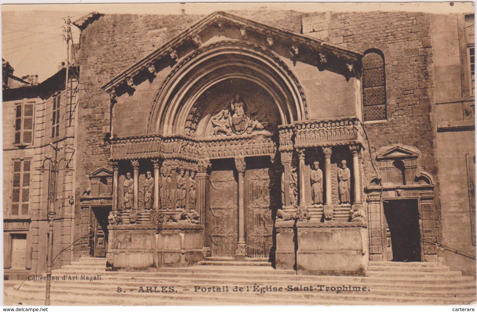 CARTE POSTALE ANCIENNE,13,ARLES ,BOUCHES DU RHONE,NATIVITE,SAINT TROPHIME,CLOITRE,12 EME SIECLE,DE L'ANCIENNE CATHEDRALE - Arles