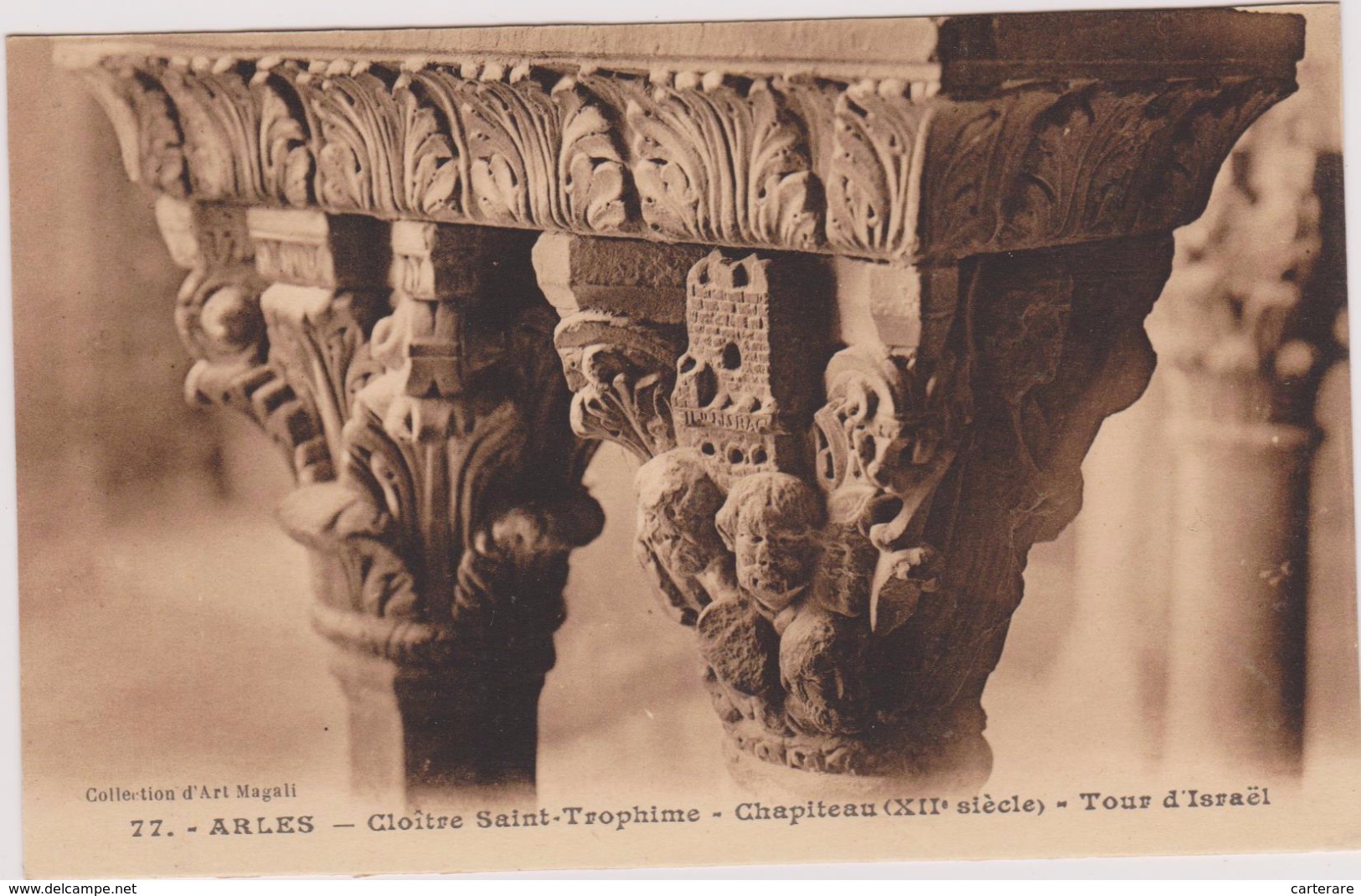 CARTE POSTALE ANCIENNE,13,ARLES ,BOUCHES DU RHONE,NATIVITE,SAINT TROPHIME,CLOITRE,12 EME SIECLE,DE L'ANCIENNE CATHEDRALE - Arles