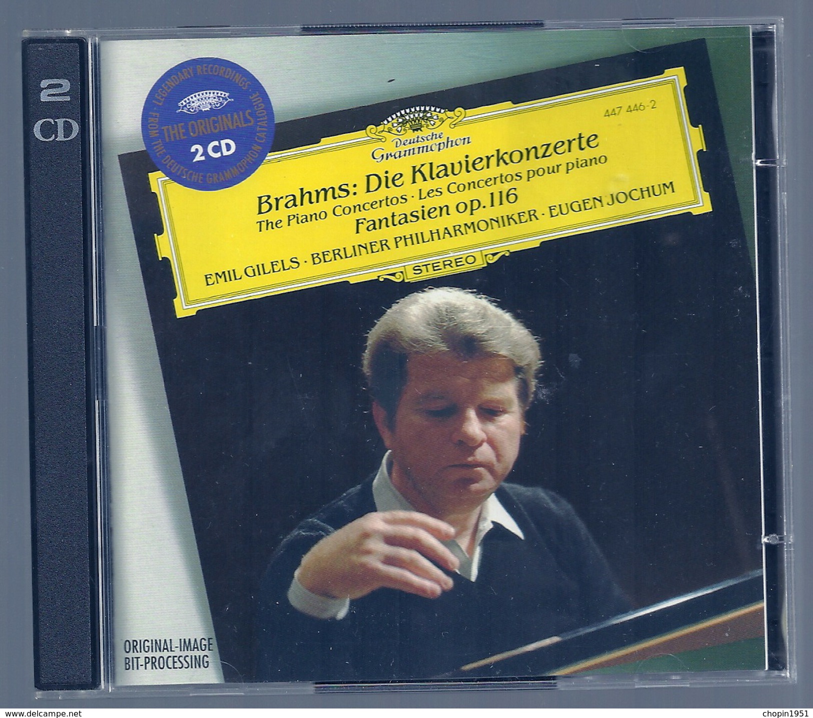 CD PIANO - BRAHMS : CONCERTOS / FANTAISIES Op.116 - EMIL GILELS, Piano - Klassik