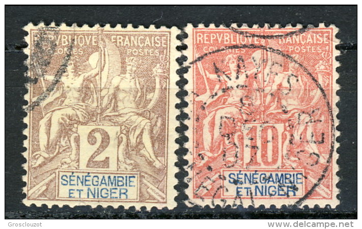 Senegambia E Niger 1903 N. 2 E N.  5 USATI Catalogo € 10 - Other & Unclassified