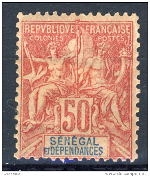 Senegal 1892 - 93 N. 18 C. 50 Rosa MLH Catalogo € 50 - Sonstige & Ohne Zuordnung