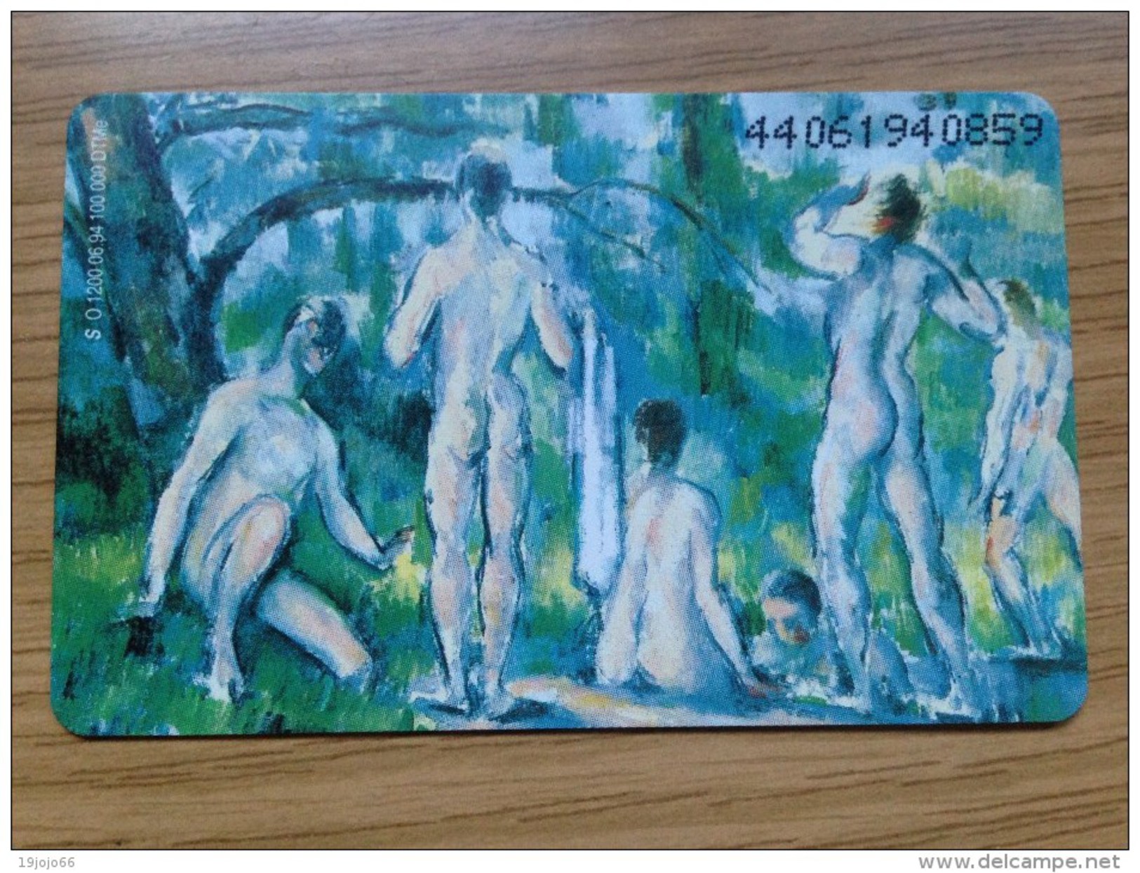 Nice Painting: From Paul Cezanne : Naked People / Die Badenden  - O 1200 / 1994   -   Fine Used Card - O-Series: Kundenserie Vom Sammlerservice Ausgeschlossen