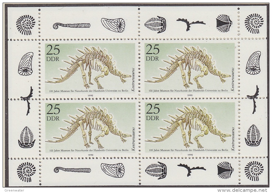 DDR 1990 Pre-historic / Humboldt University  M/s ** Mnh (33659) - Andere & Zonder Classificatie