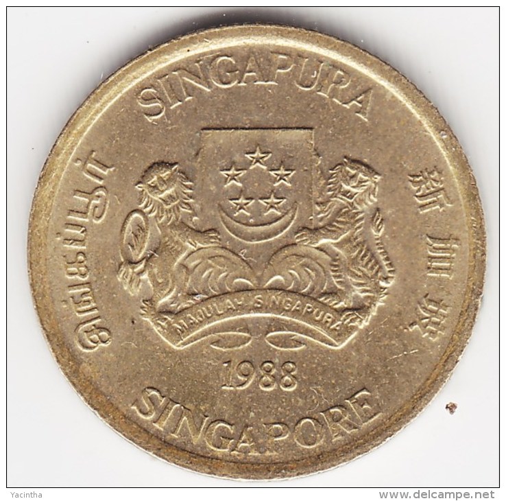 @Y@    Singapore  5 Cent 1988     (3803) - Singapore