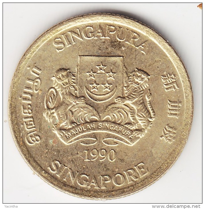 @Y@    Singapore  5 Cent 1990     (3804) - Singapore