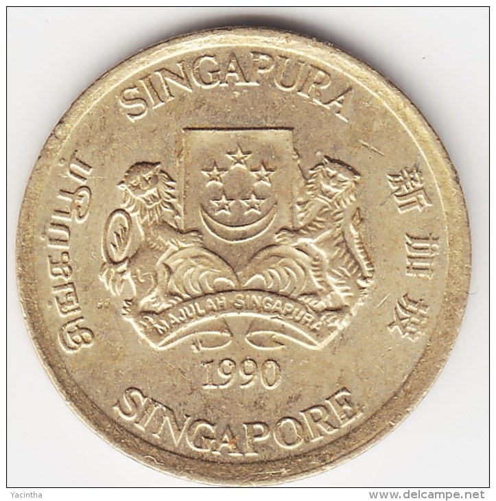@Y@    Singapore  5 Cent 1990     (3805) - Singapore
