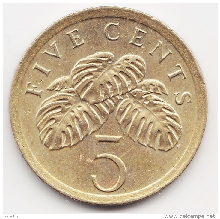 @Y@    Singapore  5 Cent 1990     (3805) - Singapore