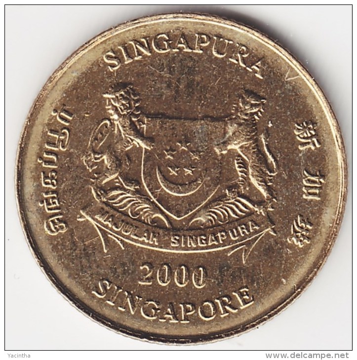 @Y@    Singapore  5 Cent   2000     (3809) - Singapour