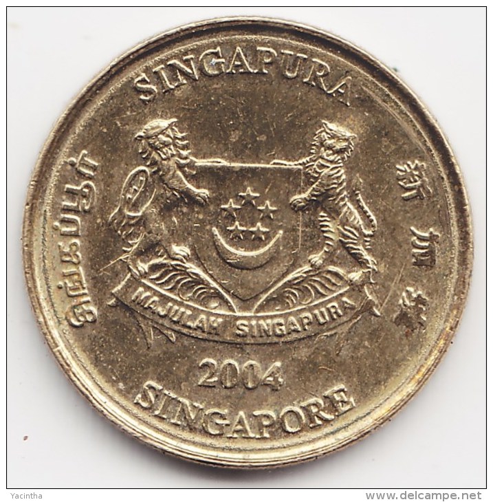 @Y@    Singapore  5 Cent   2004     (3812) - Singapore