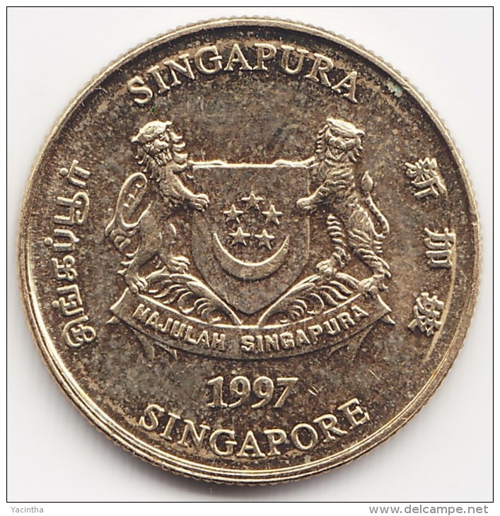 @Y@    Singapore  5 Cent   1997      (3819) - Singapore