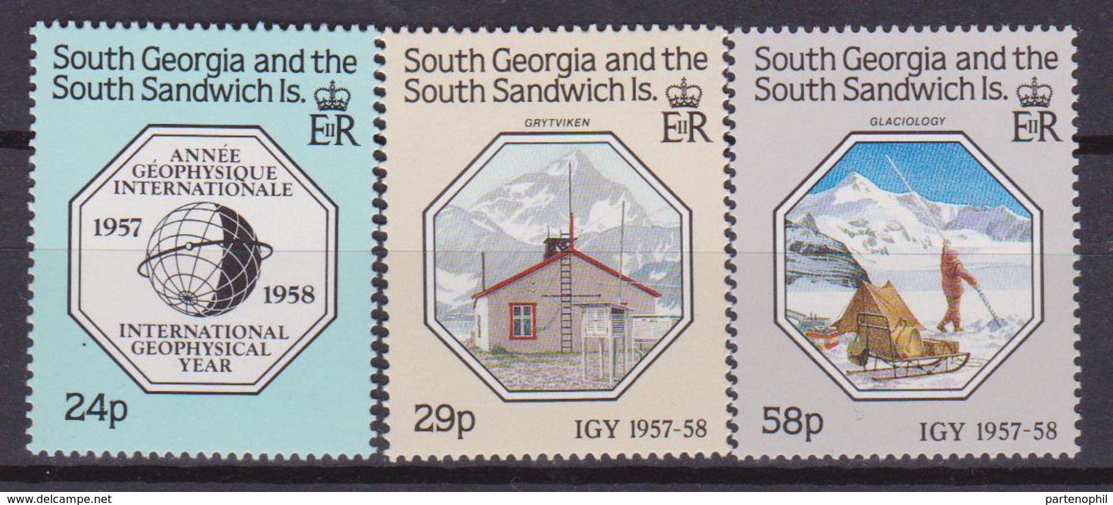 SOUTH GEORGIA SOUTH SANDWICH INT. GEOPHYSICAL YEAR 181/83 MNH - Georgia Del Sud