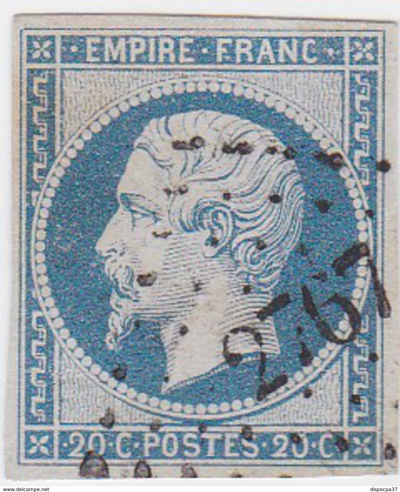 N°  14 Af Bleu Laiteux    PC  2767    SABLE-SUR-SARTHE  /  SARTHE  -  LOT 11159 - 1853-1860 Napoleon III