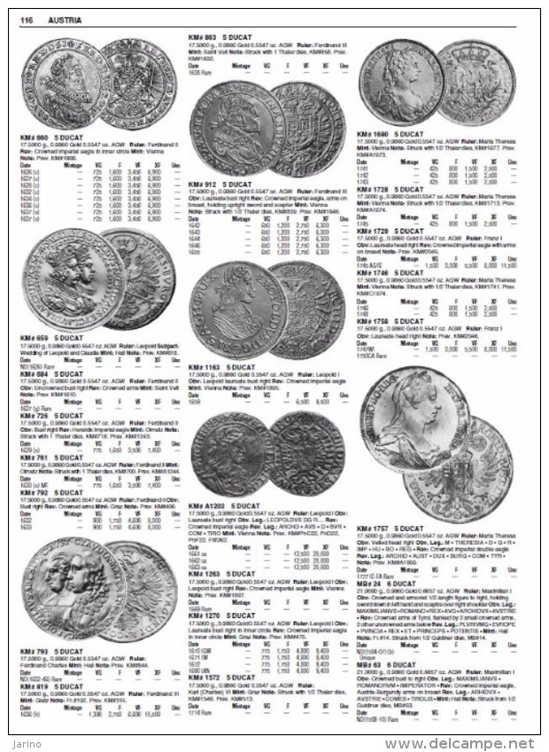 Catalog of World gold coins with platinum + palladium issues 1601-2009, 1440 pages sur DVD-R