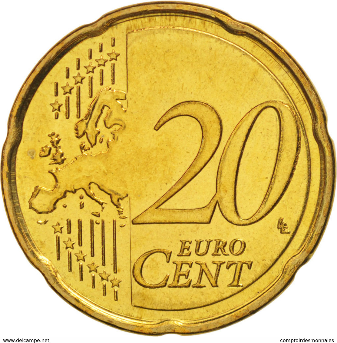 Slovénie, 20 Euro Cent, 2007, SPL+, Laiton, KM:72 - Slovenië