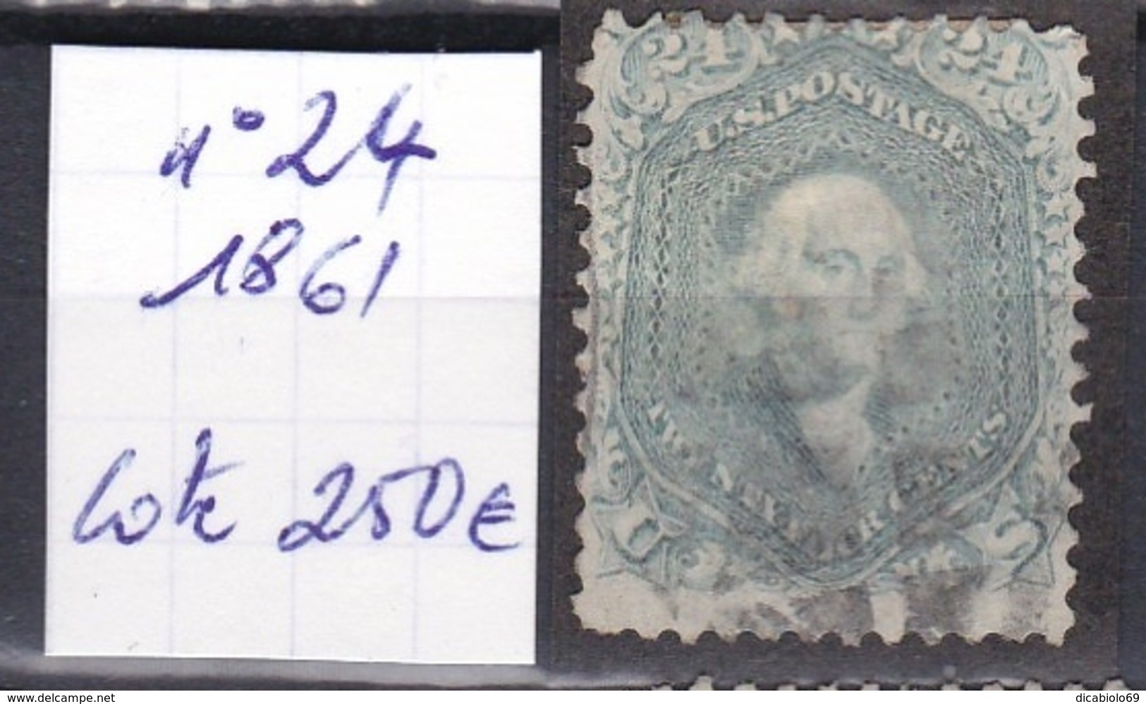 USA- 1861 - N°24 - Used Stamps