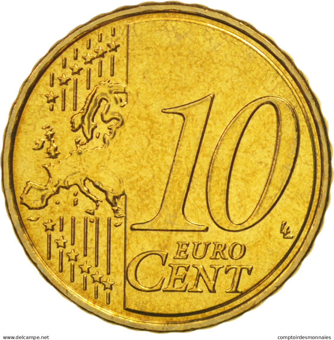 Malte, 10 Euro Cent, 2008, SPL+, Laiton, KM:128 - Malta