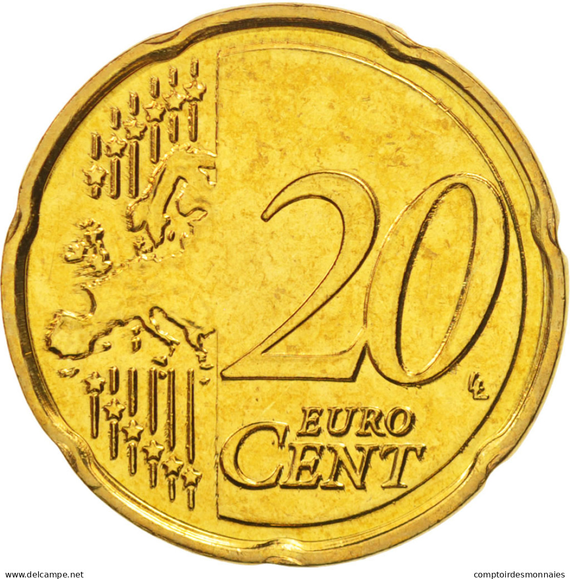 Malte, 20 Euro Cent, 2008, SPL+, Laiton, KM:129 - Malta
