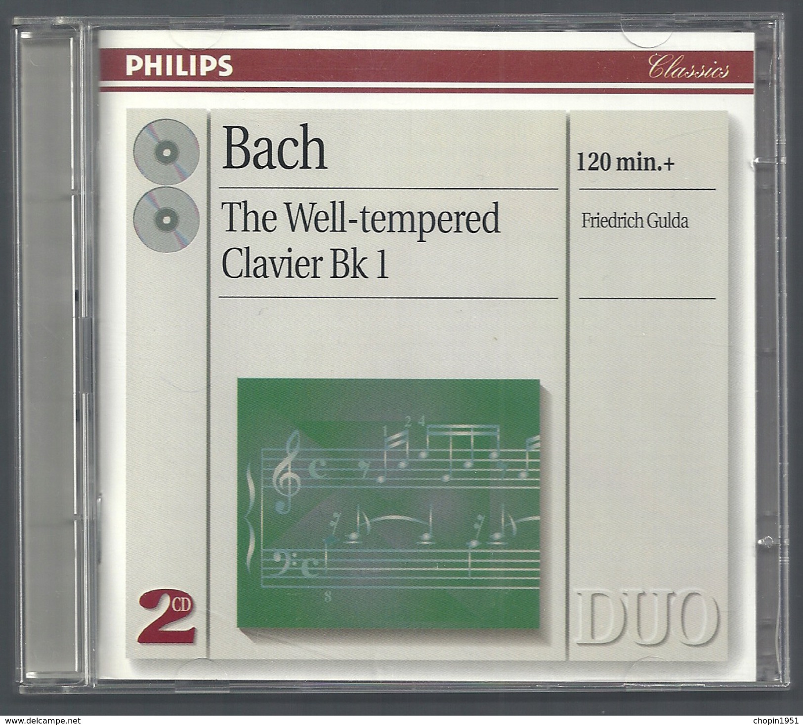 CD PIANO - BACH : LE CLAVIER BIEN TEMPÉRÉ, Livres 1 Et 2 - FRIEDRICH GULDA, PIANO - Klassik