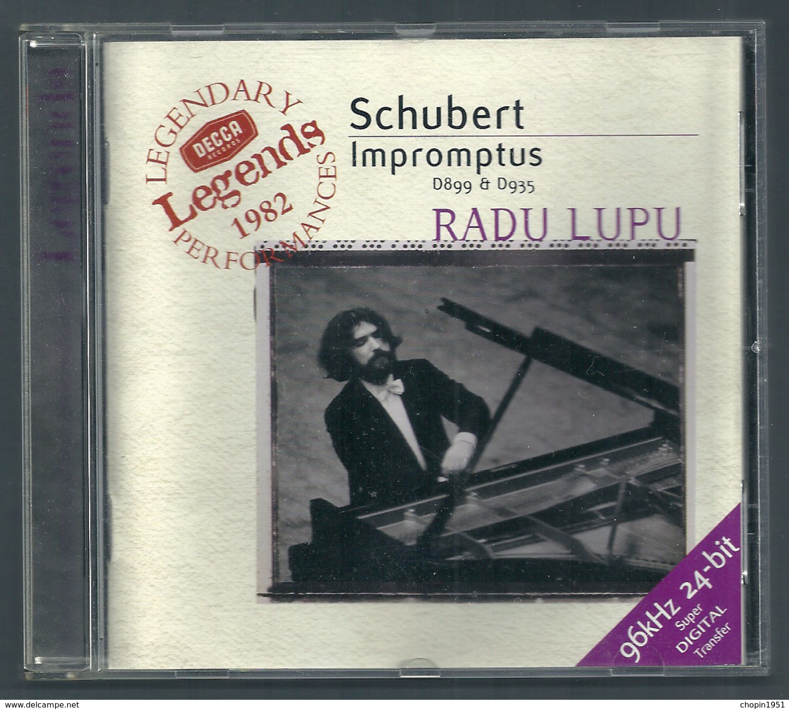 CD PIANO - SCHUBERT : IMPROMPTUS D.899 & D.935 - RADU LUPU, PIANO - Klassik