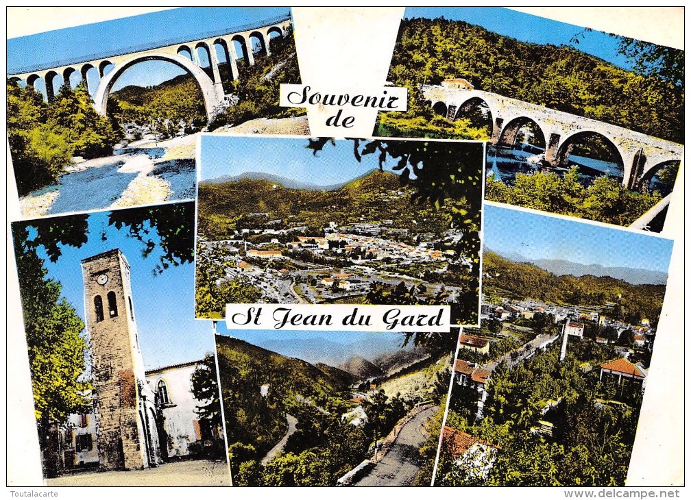 CPSM 30 SOUVENIR DE ST JEAN DU GARD MULTI VUES  Grand Format 15 X 10,5 - Saint-Jean-du-Gard