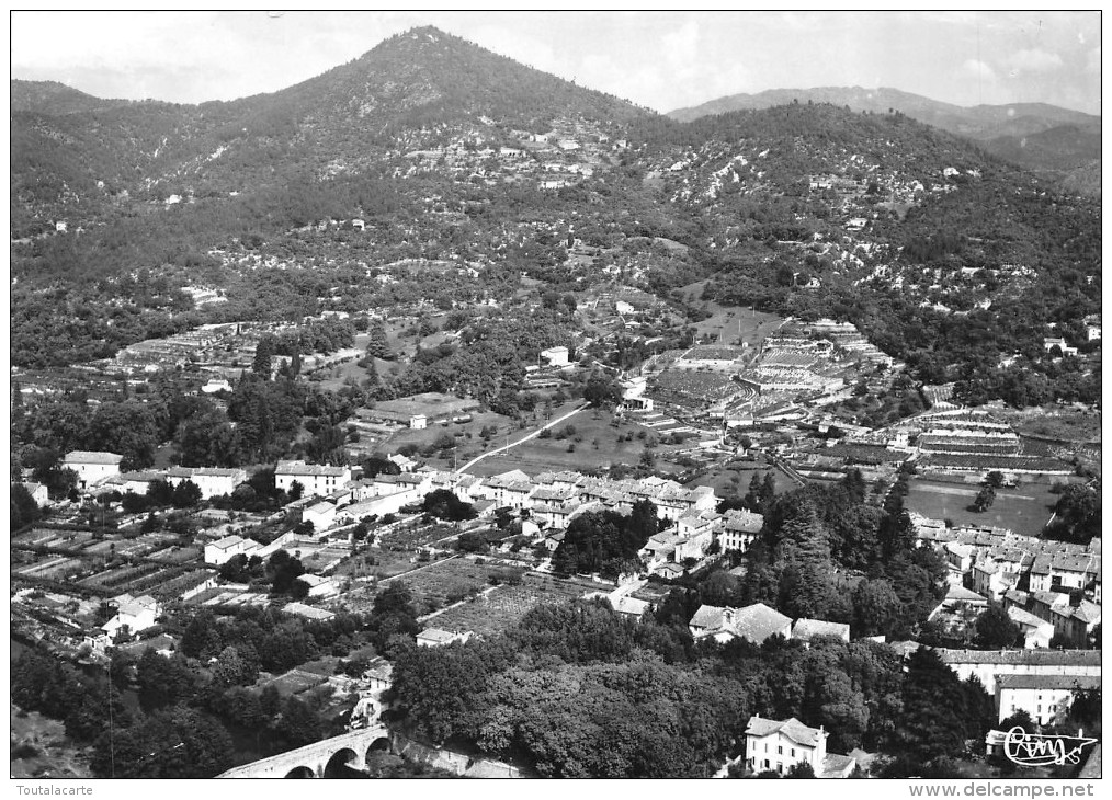 CPSM 30 ST JEAN DU GARD LA CHAINE DES CEVENNES LE PONT ET LE GARDON LE PIC D ARBOUSSE   Grand Format 15 X 10,5 - Saint-Jean-du-Gard