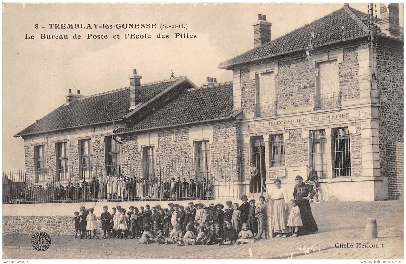 93 - SEINE SAINT DENIS / Tremblay Lès Gonesse - Le Bureau De Poste Et école Des Filles - Belle Animation - Tremblay En France