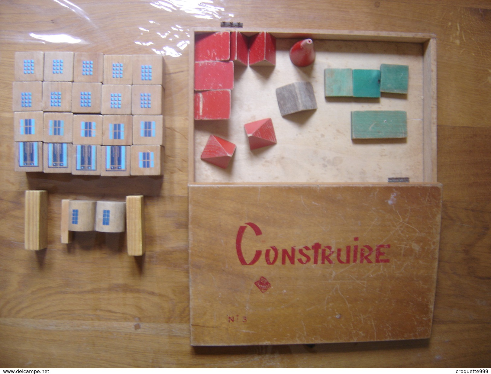 Jeu De Cube CONSTRUIRE Annees 50 Incomplet - Autres & Non Classés