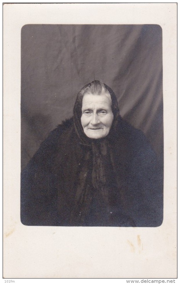 OLD WOMAN PHOTO_FOTO M.ALEKSANDROV IMOTSKI_CROATIA_EARLY 1930 - Fotografie