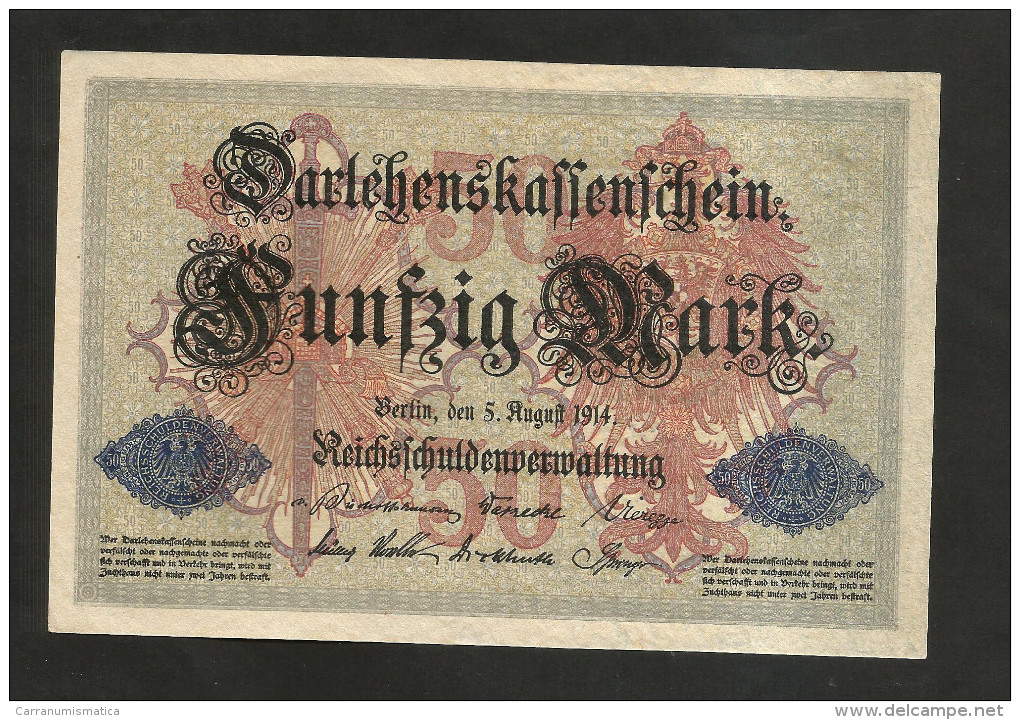 DEUTSCHES REICH - (DEUTSCHLAND / GERMANY) - 50 MARK (BERLIN - 1914) - 50 Mark