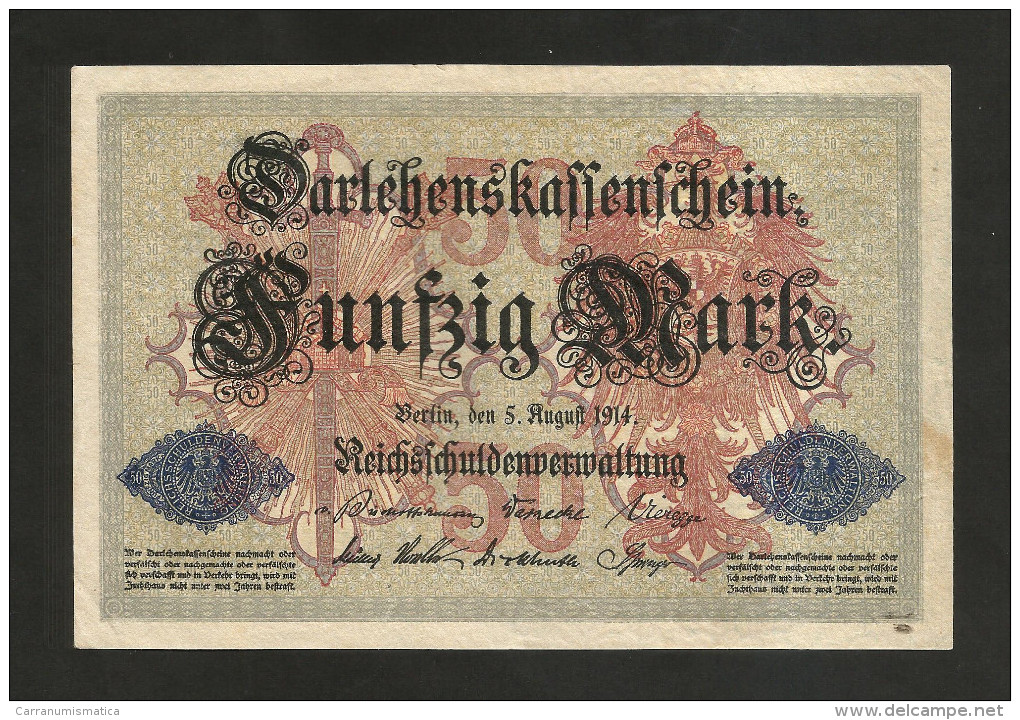 DEUTSCHES REICH - (DEUTSCHLAND / GERMANY) - 50 MARK (BERLIN - 1914) - 50 Mark